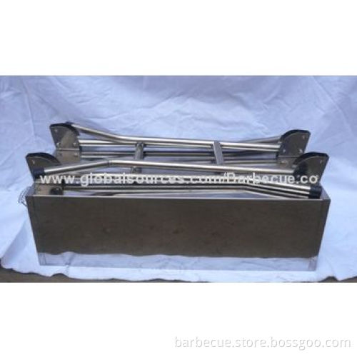 Foldable BBQ Grill, Ash Tray, Made of Stainless Steel, Easy to Clean